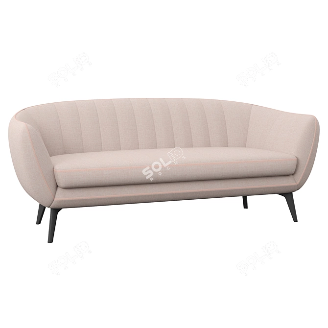 Elegant Soriano Sofa: Luxurious Comfort 3D model image 1