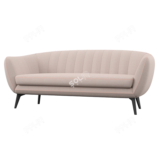 Elegant Soriano Sofa: Luxurious Comfort 3D model image 2