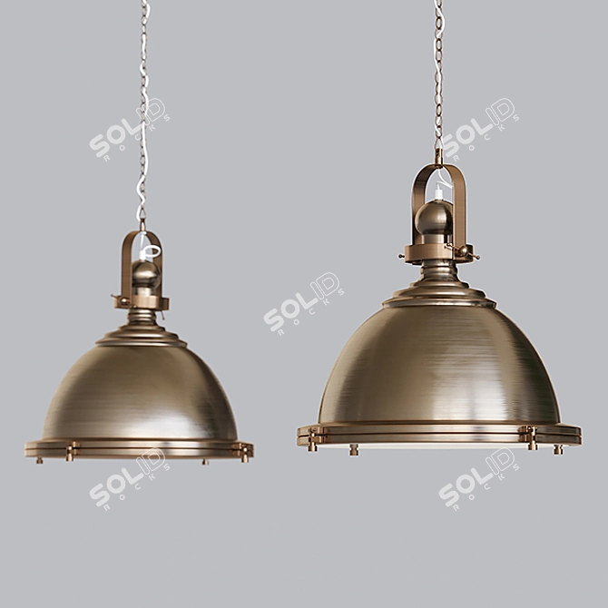 Enigmatic Pendant Lamp: Exquisite Design 3D model image 1