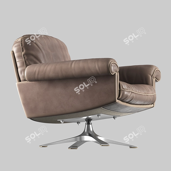 Swiss-made DS 31 Lounge Chair 3D model image 2