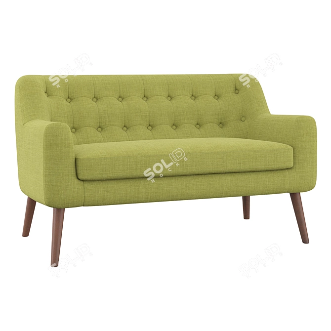 Cozy Comfort Brandon Loveseat 3D model image 2