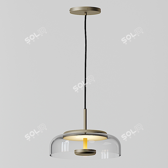 Nordic Glass Pendant Light 3D model image 2