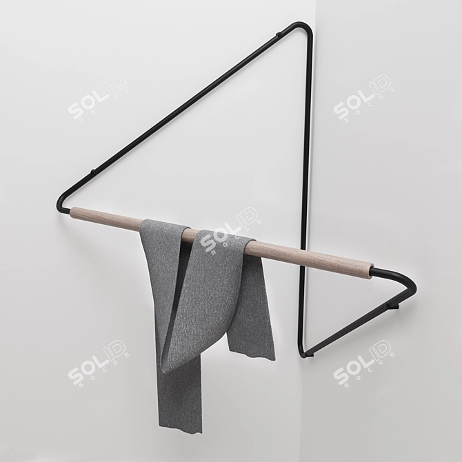 UGAO Corner Rack: Sleek & Stylish 3D model image 1