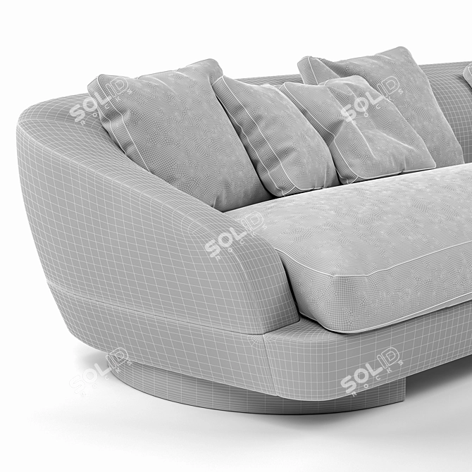 Luxurious Minotti Jacques 01 Sofa 3D model image 3
