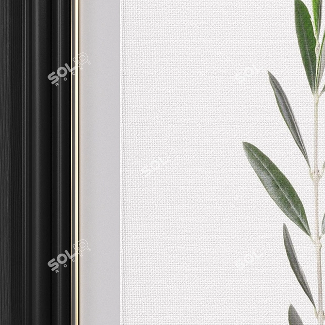 Modern Botanical Art Collection 3D model image 3