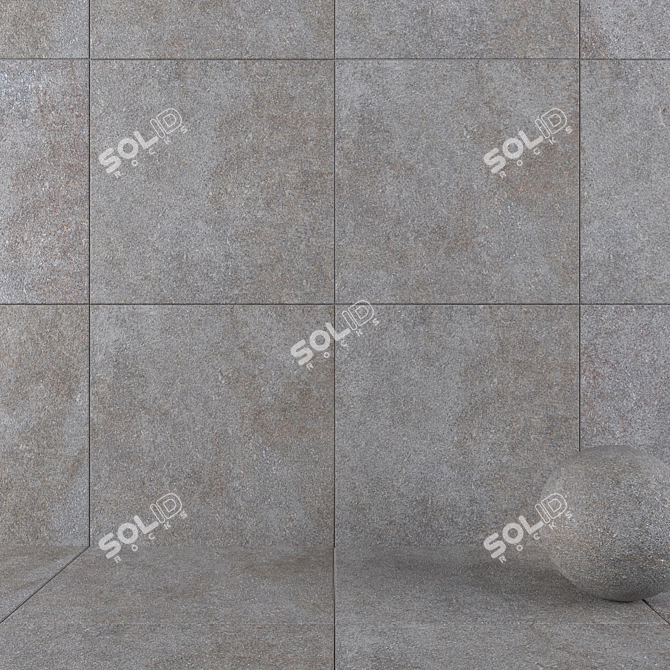 HD Multi-Texture Wall & Floor Tiles 3D model image 1