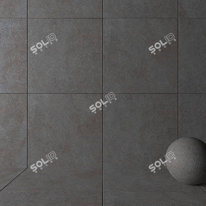 HD Multi-Texture Wall & Floor Tiles 3D model image 2