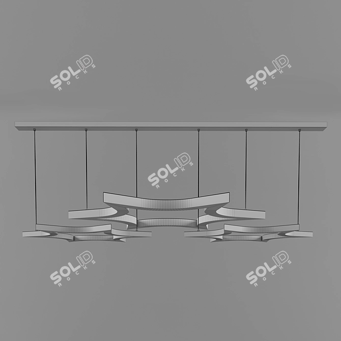 Starry Sky Ceiling Light 3D model image 2