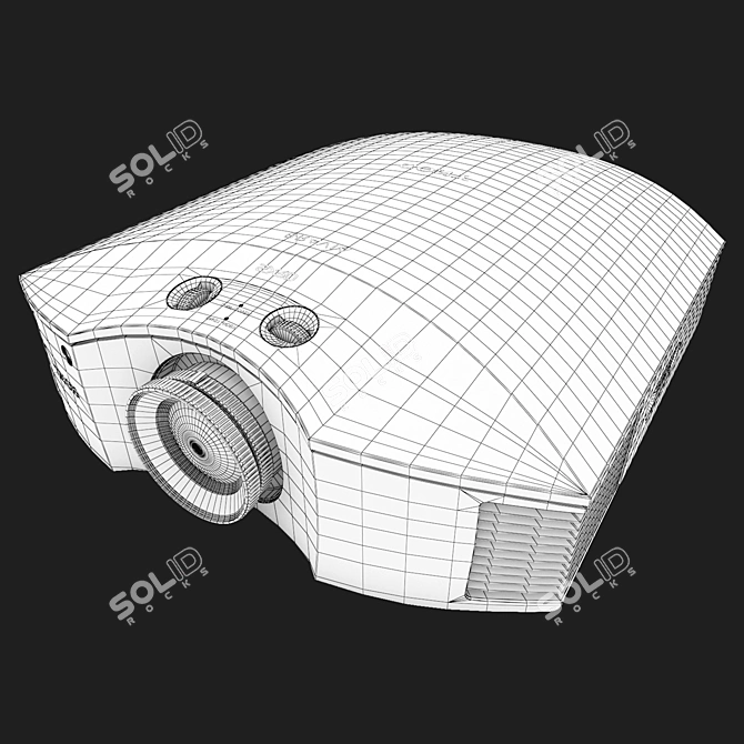 Sony Data Projector: High-Quality Display 3D model image 3