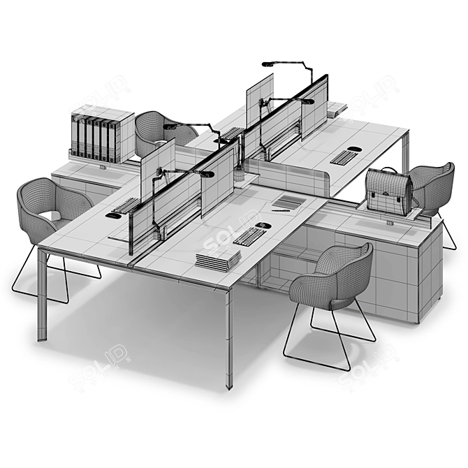 Ultimate Office Workspace: LAS 5th Element 3D model image 3