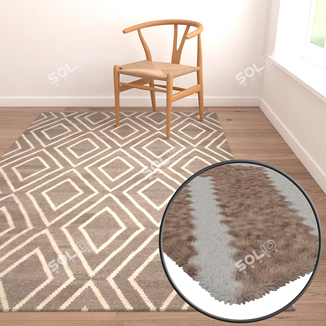 High-Quality Carpet Set - Variety of Styles 3D model image 2