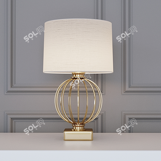Garda Decor Poly Table Lamp 3D model image 1