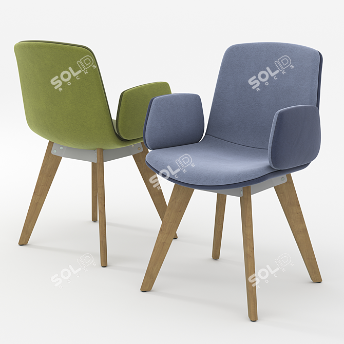 Modern Compact Workstation 3D model image 1