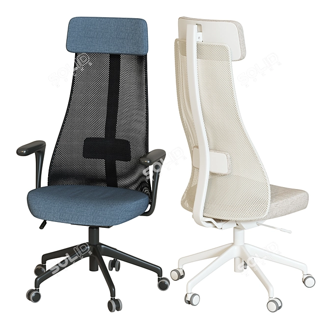 JARVFJALLET Ergonomic Swivel Chair - Stylish Comfort for Any Workspace 3D model image 1