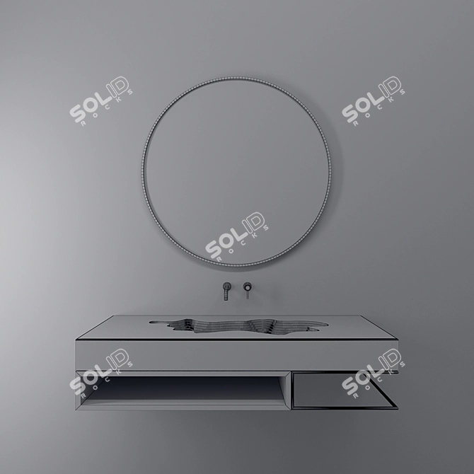 Sleek Bathroom Set: 3D Models & Textures 3D model image 3