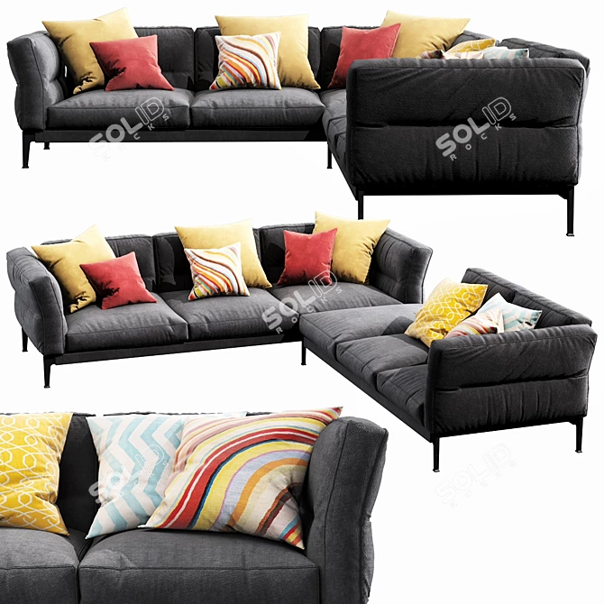 Flexform Adda B - Unique and Versatile Furniture 3D model image 1