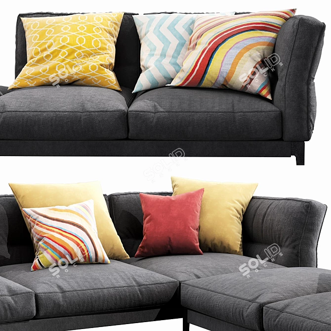 Flexform Adda B - Unique and Versatile Furniture 3D model image 2