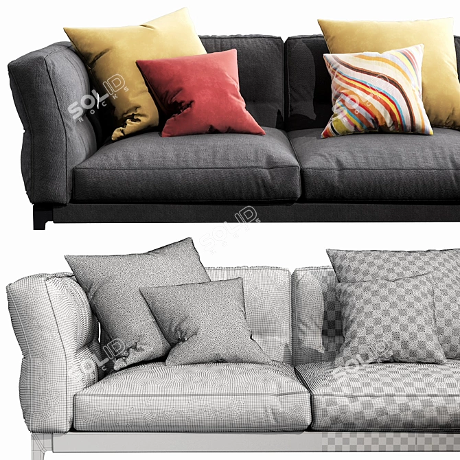 Flexform Adda B - Unique and Versatile Furniture 3D model image 3