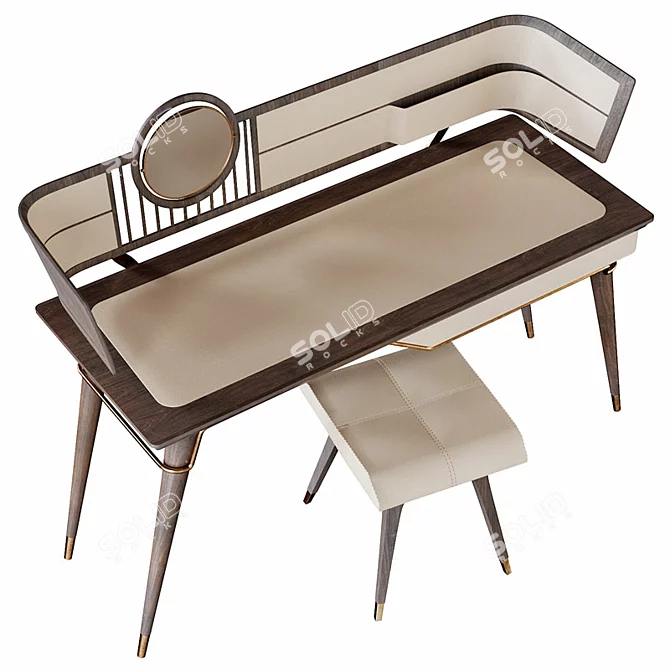 Elegant Melting Light Turri Dressing Table 3D model image 2