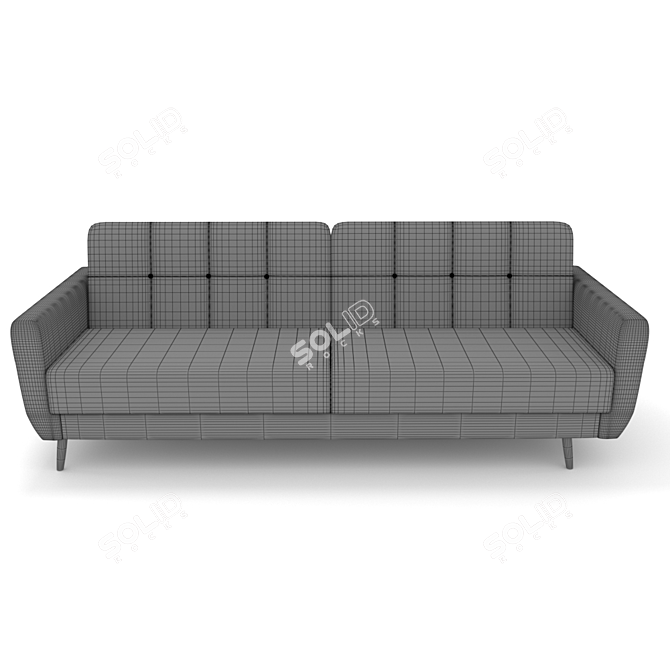 Modern Velvet Sofa: Lightsea 3D model image 3