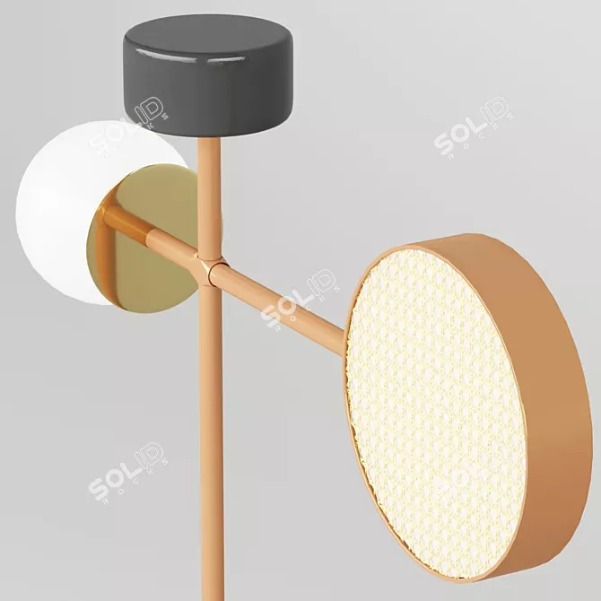 Monaco Floor Lamp: Stylish, Versatile, Artistic 3D model image 2