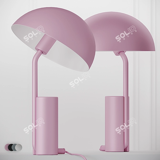 Elegant Cap Table Lamps by Normann Copenhagen 3D model image 1