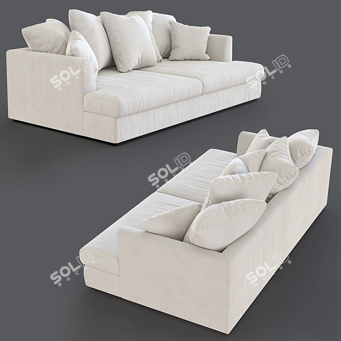 Elegant Eichholtz Taylor Lounge Sofa 3D model image 2