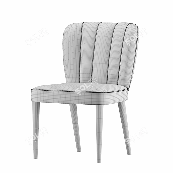 Elegant Dalyan Dining Chair by BRABBU 3D model image 3