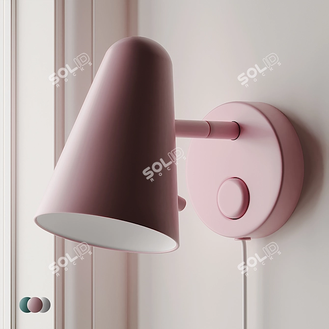 FUBBLA LED Wall Lamp: Vibrant Colors for Modern Spaces 3D model image 5