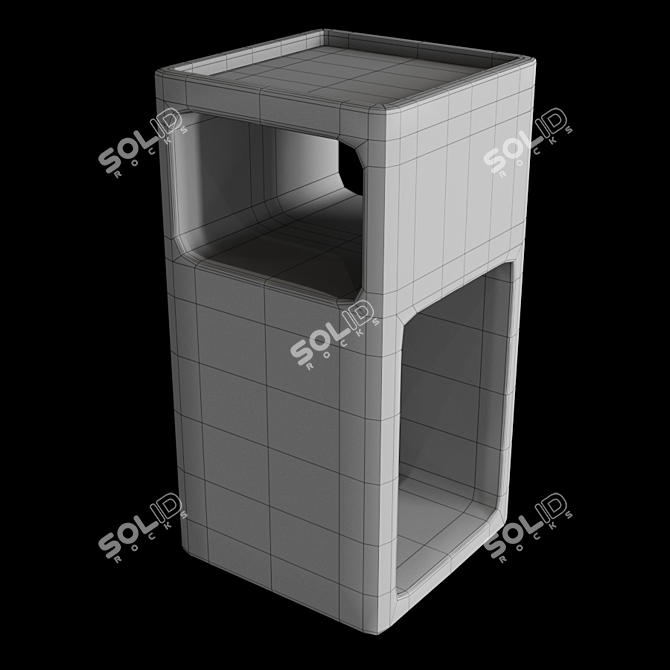 Elegant Black Marble Side Table: Eichholtz Adler 3D model image 3