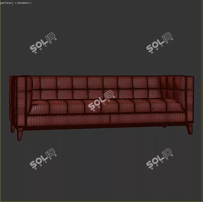 Luxury Comfort: Malin Sofa 3D model image 3