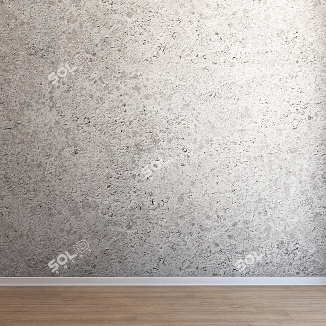 Seamless Concrete Texture Kit 3D model image 3