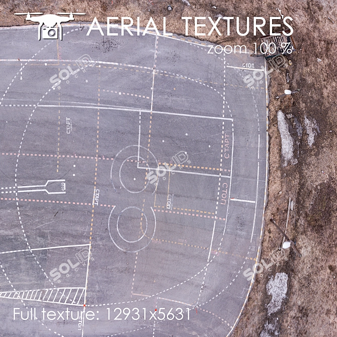 Title: Aerial Exterior Texture for Medium and Far Shots 3D model image 3