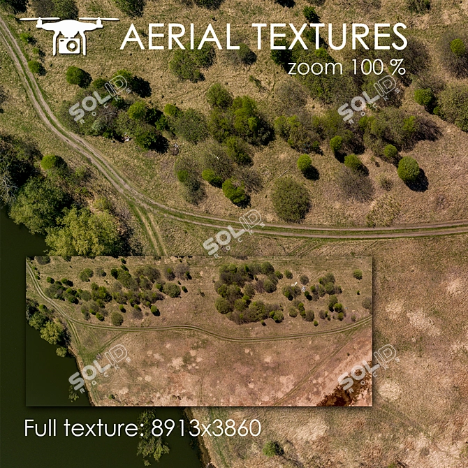 Aerial Texture for Exterior Designs 3D model image 1