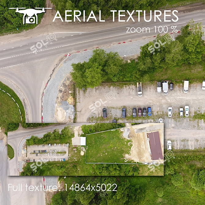 Aerial Texture for Exterior Designs 3D model image 1