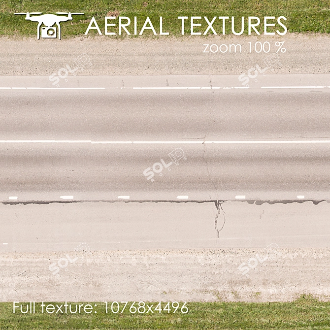 Aerial Textured Exterior for Medium to Long Range 3D model image 2