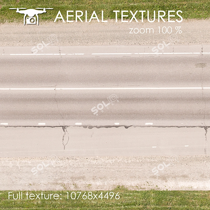 Aerial Textured Exterior for Medium to Long Range 3D model image 3