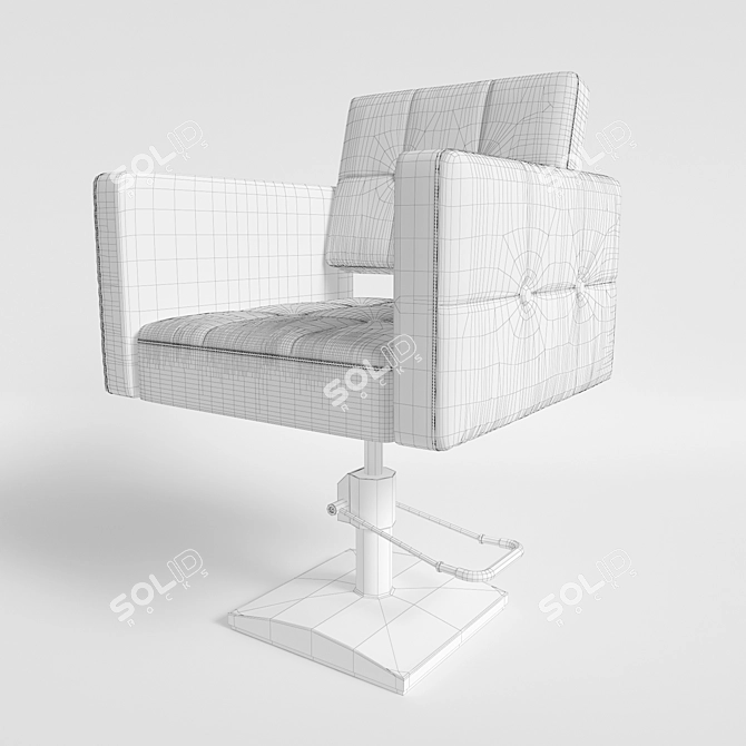 Aurora Salon Styling Chair 3D model image 3