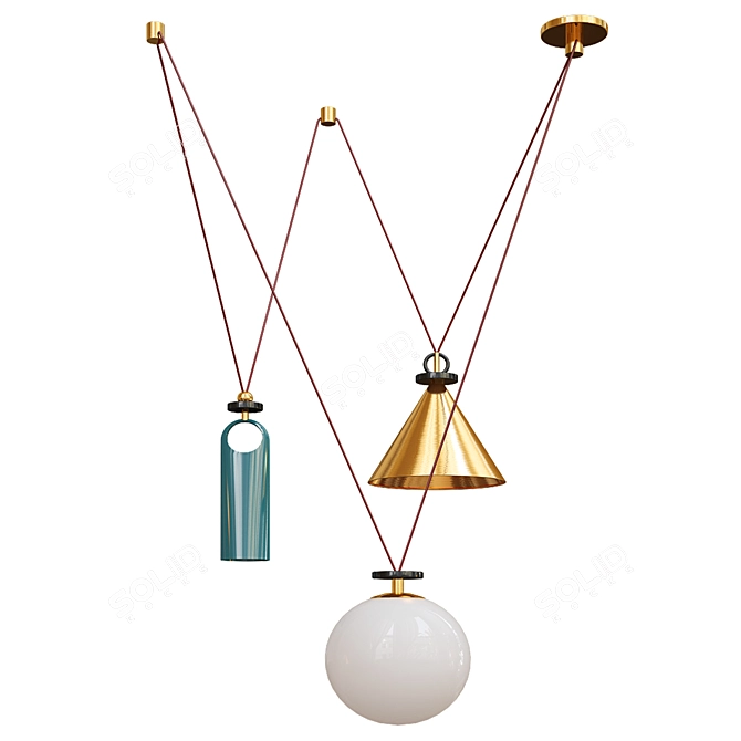 Exclusive Chandelier Collection: Roll Hill's Finest 3D model image 3