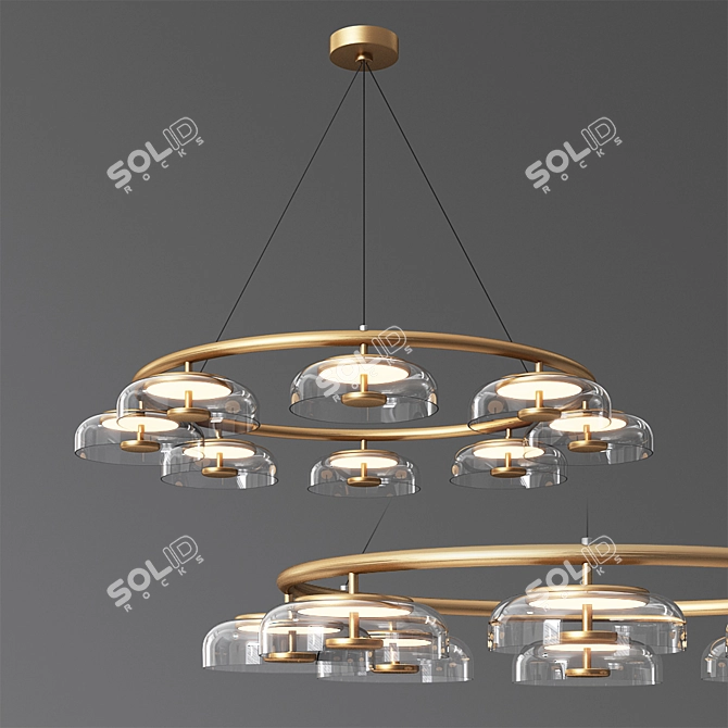 4 Ceiling Light Set: Nocturne, Blossi, Orion, Casandra 3D model image 3