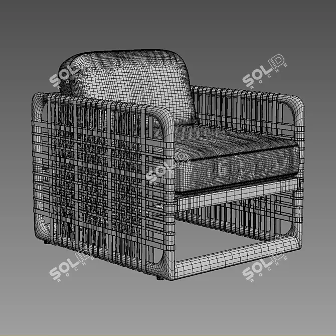 Restoration Hardware Colombier Chair 3D model image 3