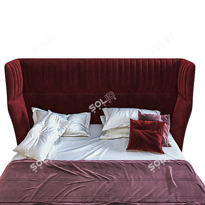 Elegant Dolly Lara Bed 3D model image 3