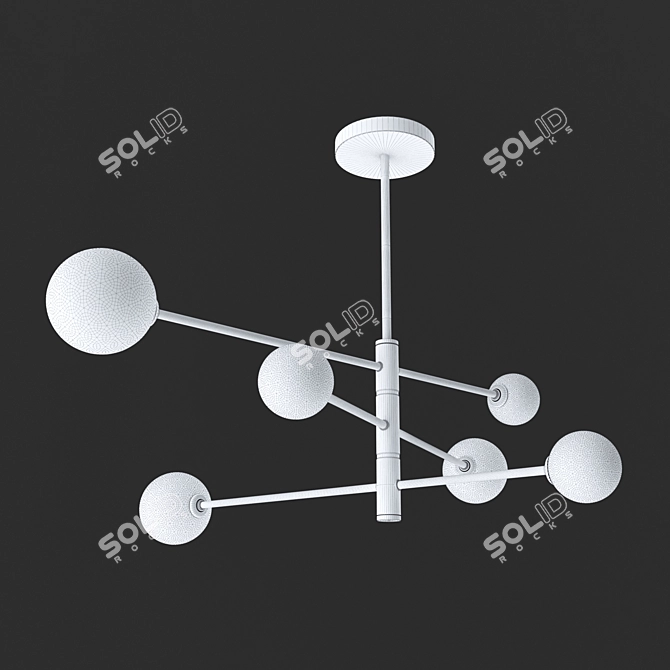 Elegant Estelle Chandelier 4418 3D model image 2