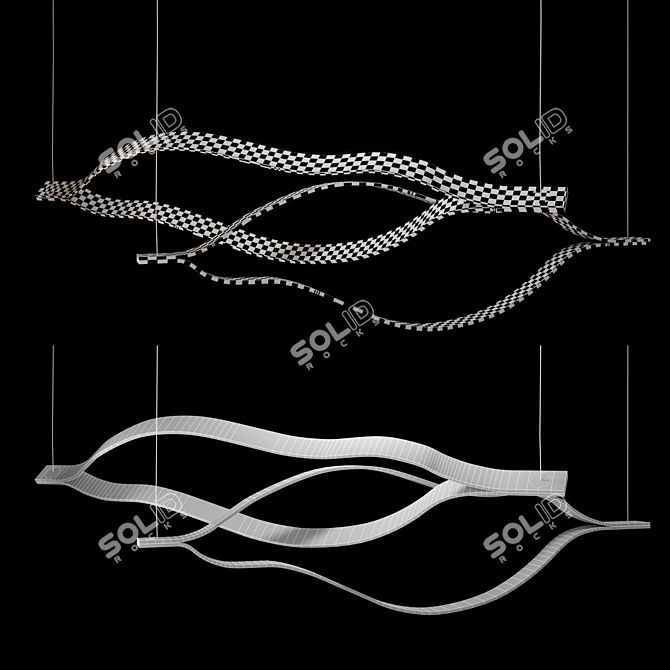 Versatile 180cm Hanging Tape 3D model image 2