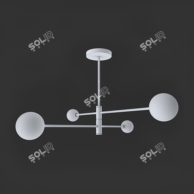 Lumion Estelle 4-Light Ceiling Fixture 3D model image 2