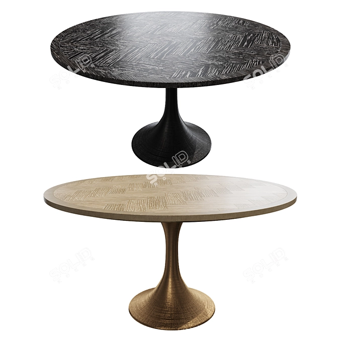  Eichholtz Melchior Round Dining Table 3D model image 1