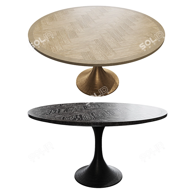  Eichholtz Melchior Round Dining Table 3D model image 2