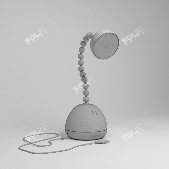 Minimalist Office Table Lamp 3D model image 2