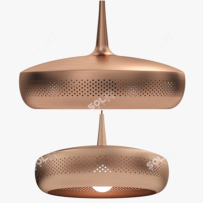 Sleek Clava Dine Pendant: Contemporary Elegance 3D model image 1