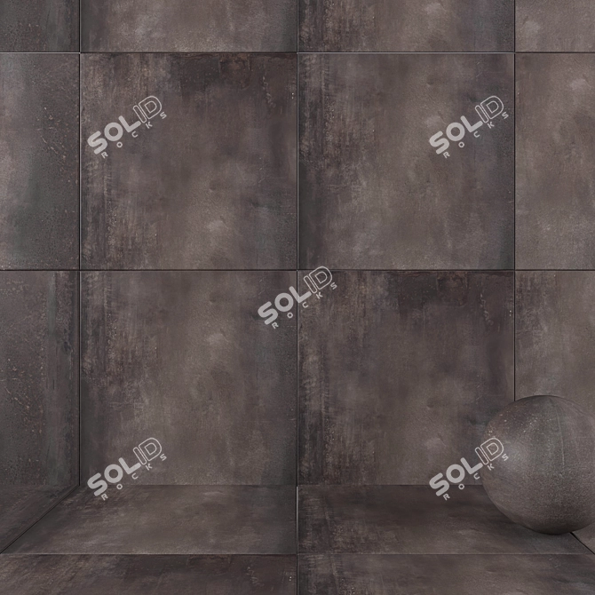 HD Multi-Texture Wall Tiles Set 3D model image 1